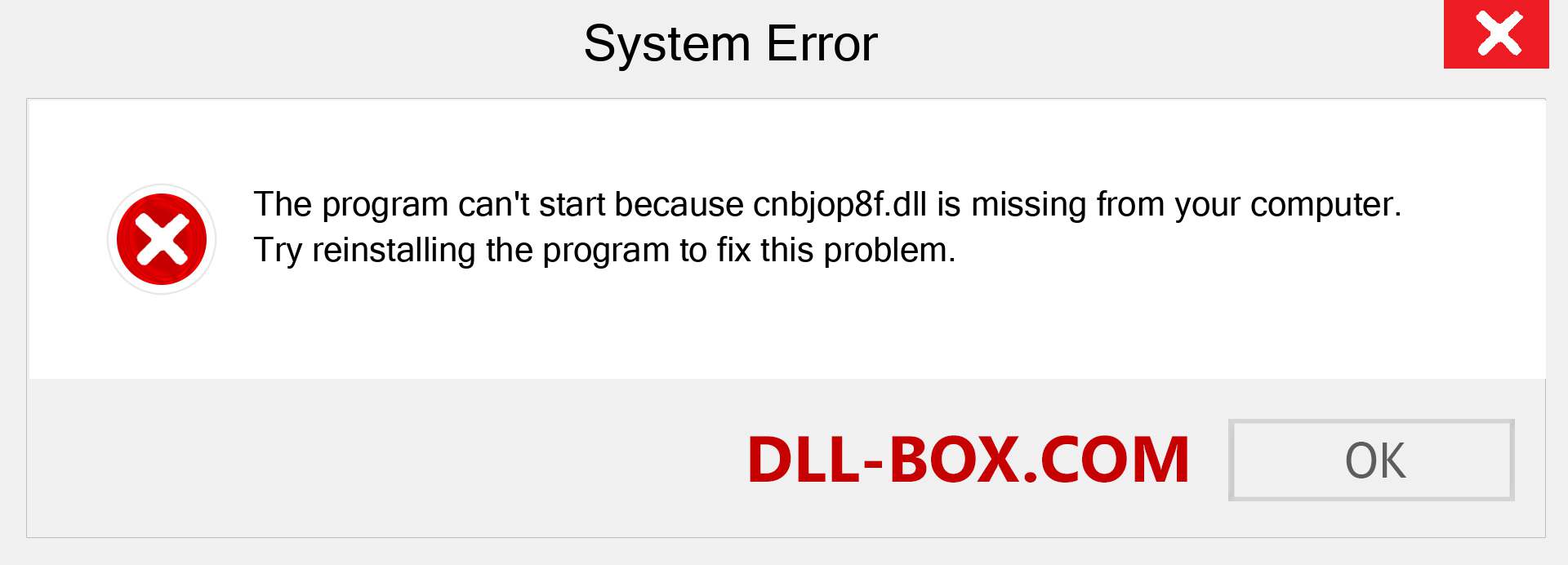  cnbjop8f.dll file is missing?. Download for Windows 7, 8, 10 - Fix  cnbjop8f dll Missing Error on Windows, photos, images